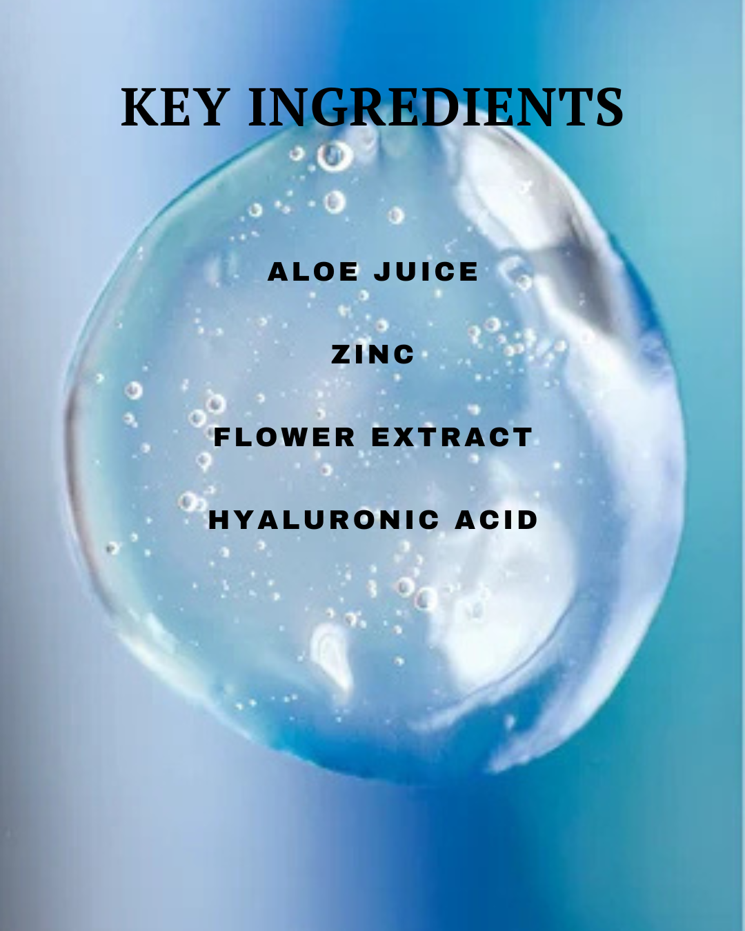 Key ingredients list of skincare products